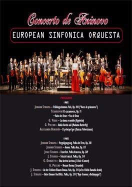 Tradicional Concierto de Año Nuevo European Sinfónica Orquesta